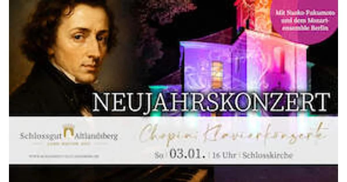 Musik in Brandenburgischen Schlössern - Neujahrskonzert: Chopin - Klavierkonzerte event image