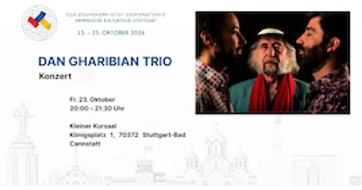 Armenische Kulturtage Stuttgart 2026 - Lieder zwischen Armenien, dem Balkan und Paris event image