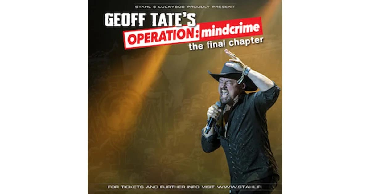 Geoff Tate - Operation: Mindcrime - The Final Chapter event image