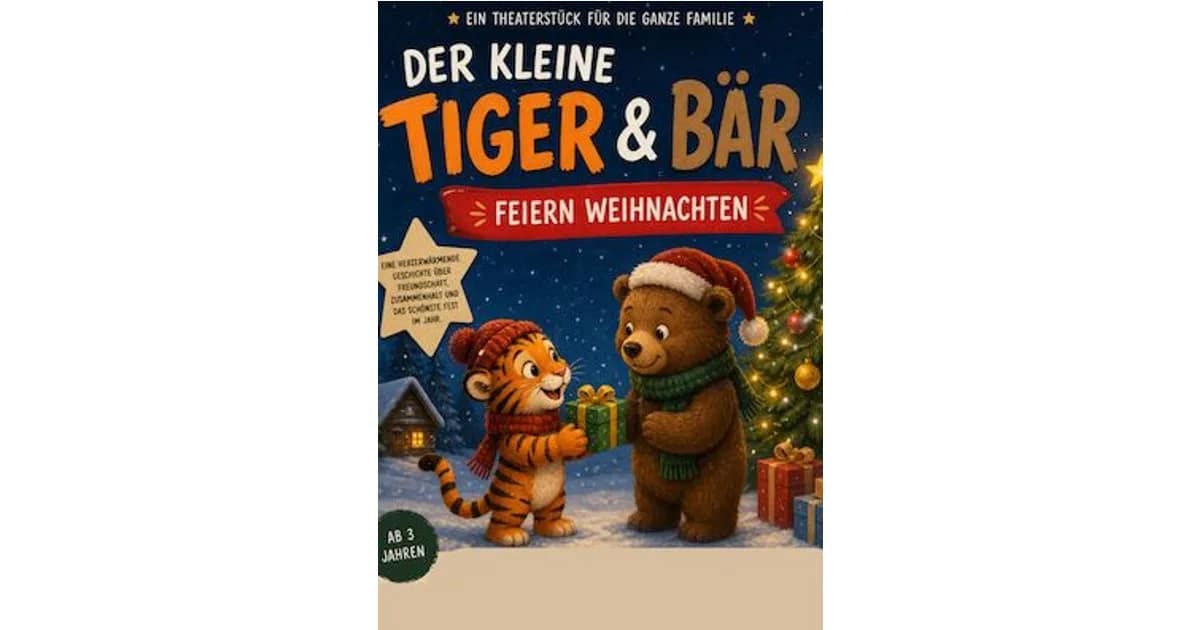 Der kleine Tiger & Bär feiern Weihnachten event image