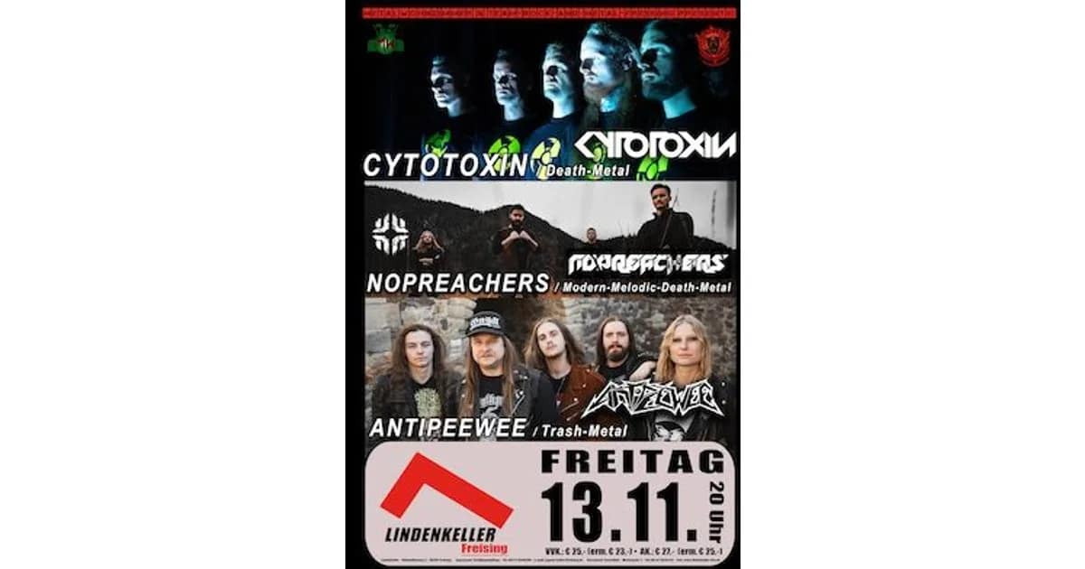 Cytotoxin // Nopreachers // Antipeewee - präsentiert von „Team Rock & Metal“ feat. „Metalwohnzimmer“ event image