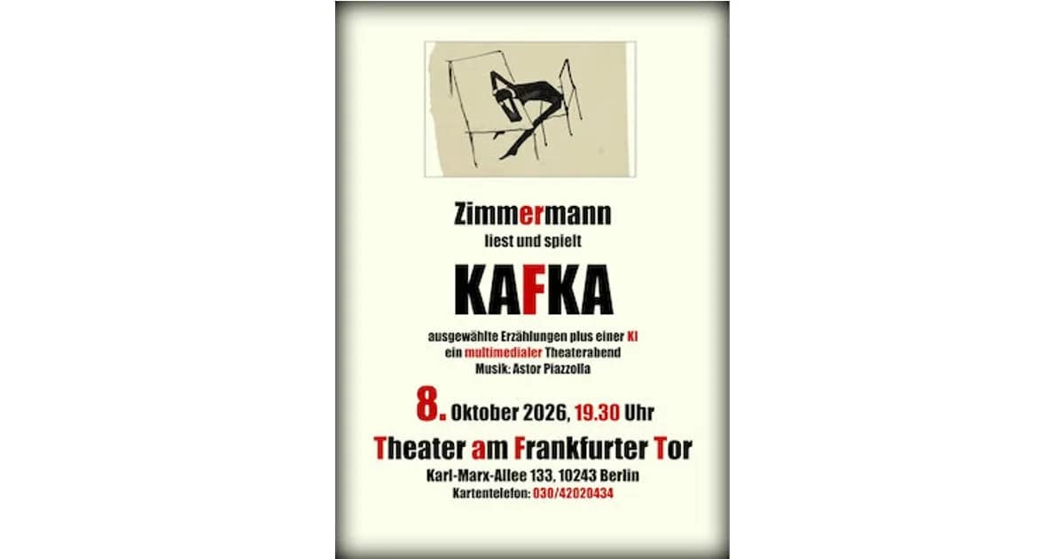 KAFKA - ausgewählte Erzählungen event image