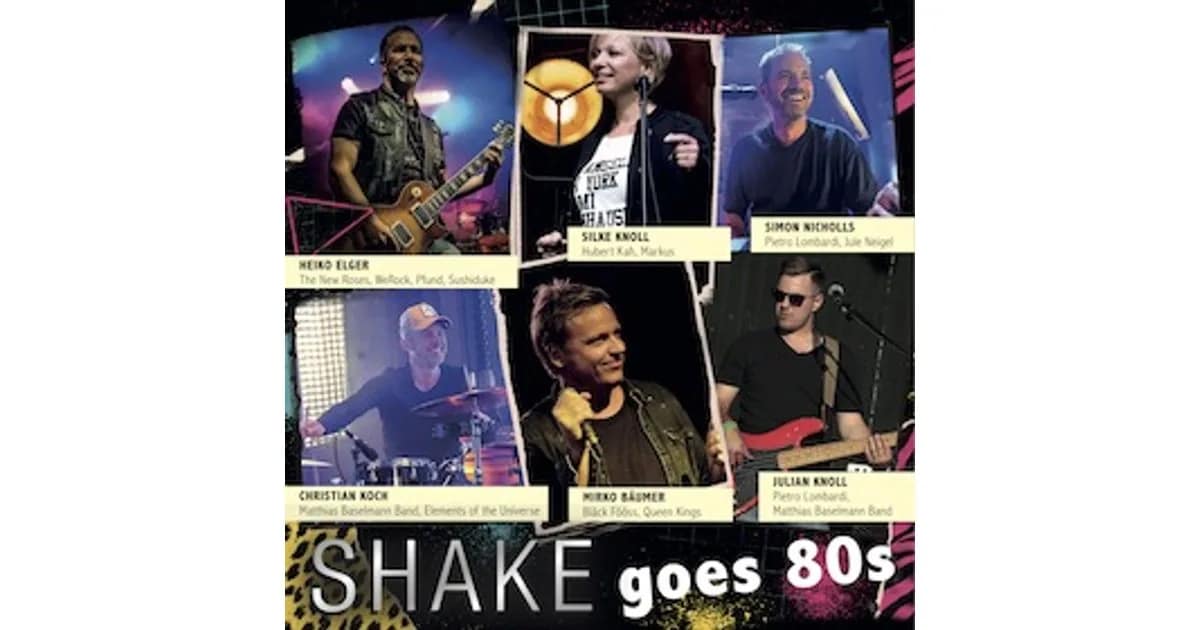 Einfach tanzen und feiern mit 80er Musik Live am Sonntag Mittag! - Shake Music in einer besonderen 80er Formation event image