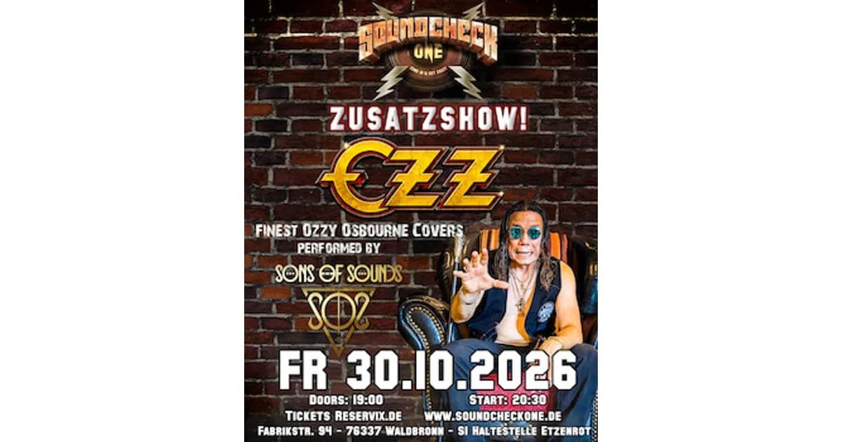 Zusatzshow: OZZ – Ozzy Osbourne tribute by SONS OF SOUNDS event image