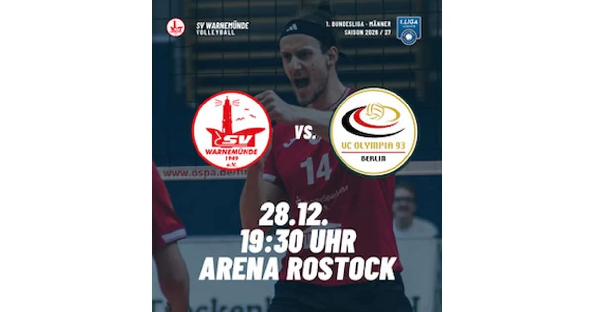 2026/2027 | 1. Bundesliga Männer - SV Warnemünde - VCO Berlin event image