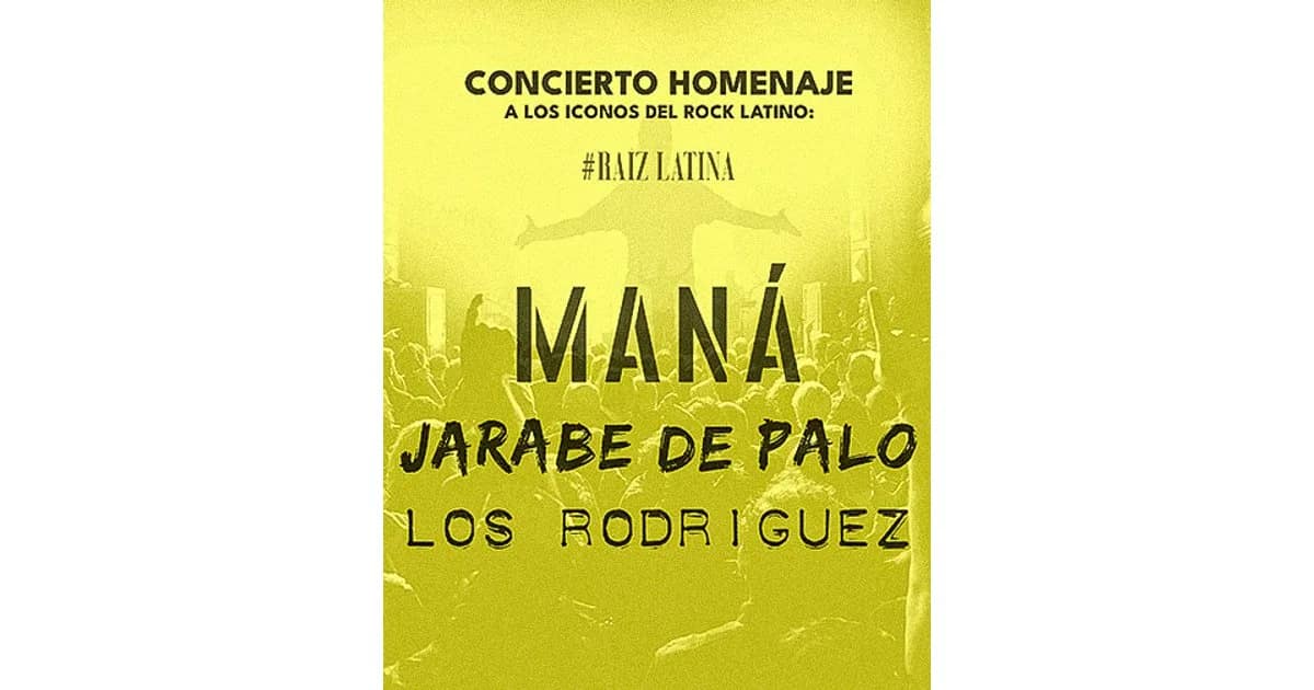 Tributo a Los Rodríguez, Jarabe de Palo y Maná event image