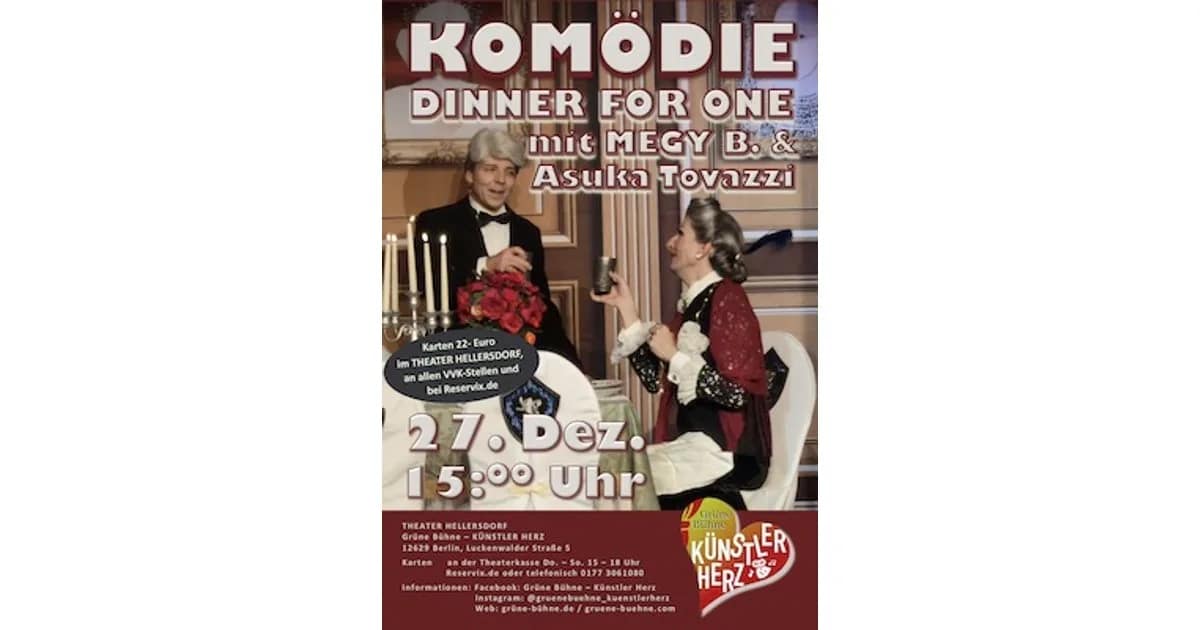 Zu Gast in der Grünen Bühne - Dinner for One... und das grausame Geheimnis! event image