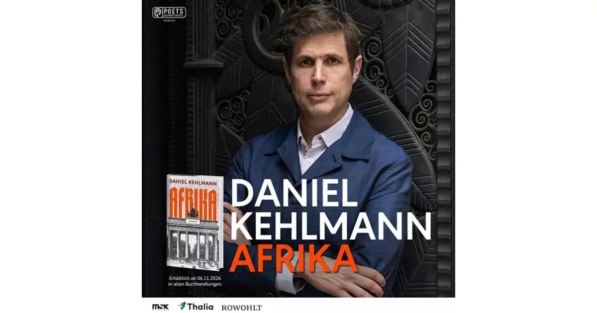 Daniel Kehlmann - AFRIKA - Buchpräsentation event image