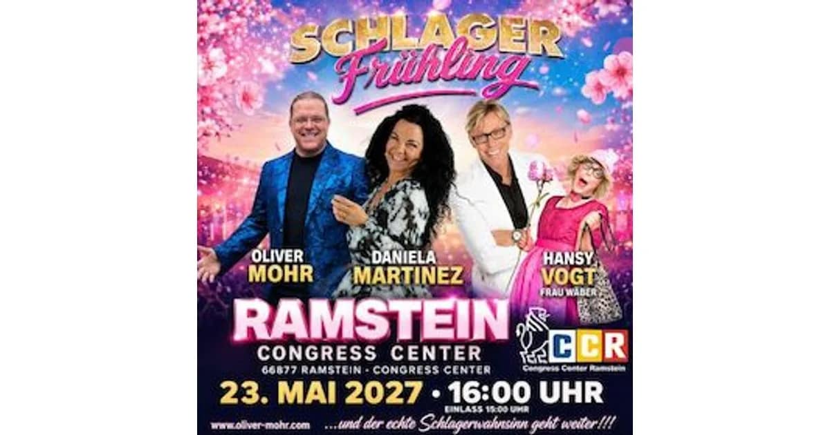 Schlagerfrühling 2027 - Schlagerstars zu Gast im Congress Center Ramstein event image