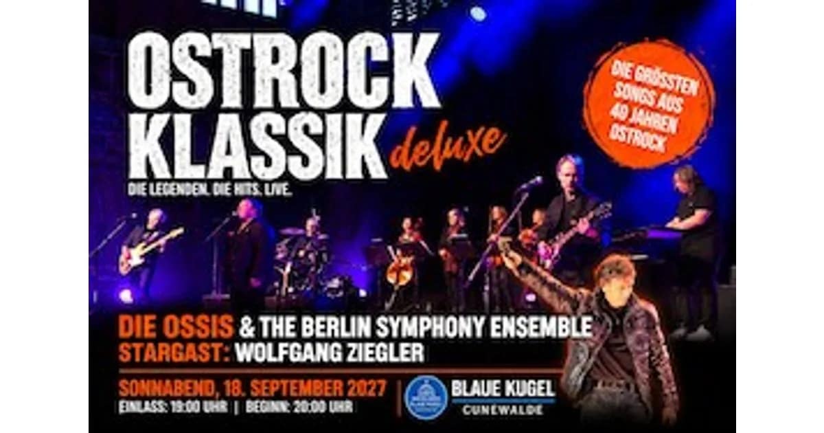 Ostrock Klassik deluxe - Die Ossis & The Berlin Symphony Ensemble mit Stargast Wolfgang Ziegler event image