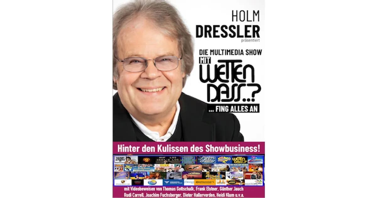 Mit WETTEN DASS...? fing alles an - Hinter den Kulissen des Showbusiness event image