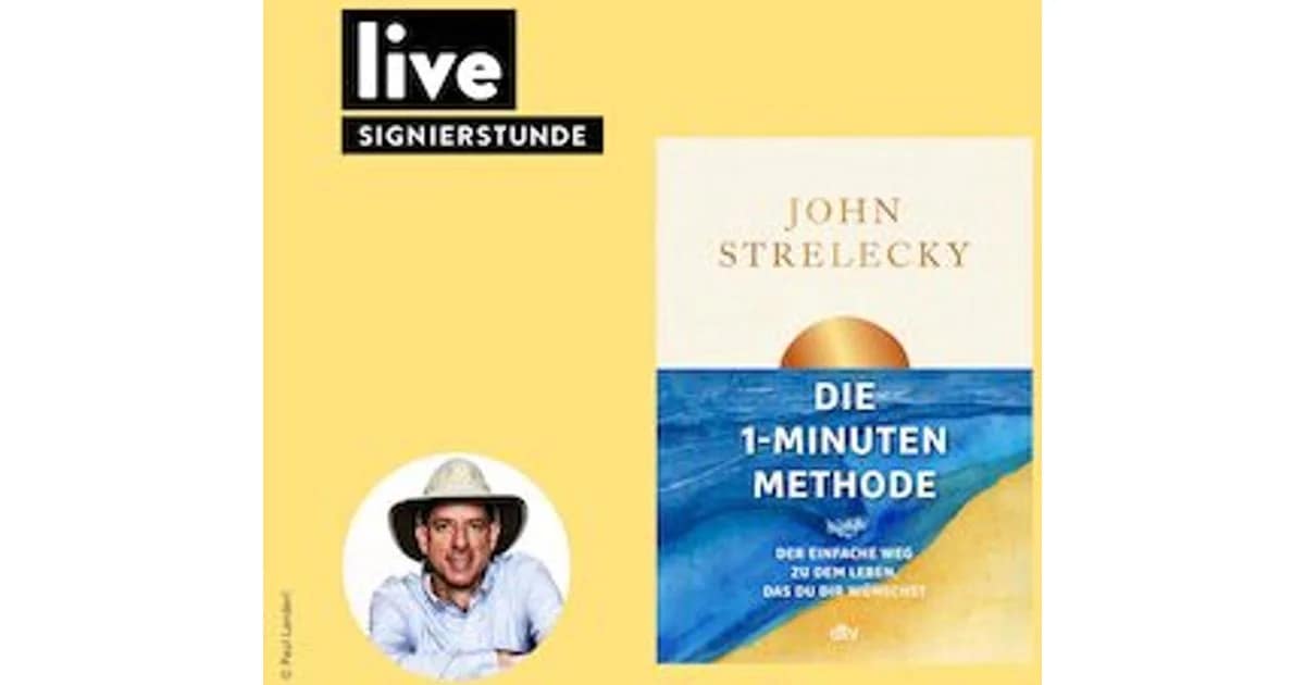 SIGNIERSTUNDE: "Die 1-Minuten-Methode" event image