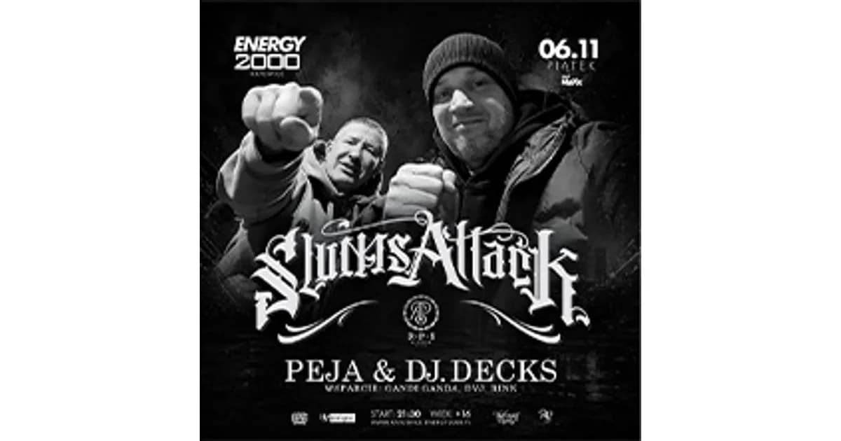 PEJA & DJ. DECKS | SLUMS ATTACK | Wiek 16+ event image