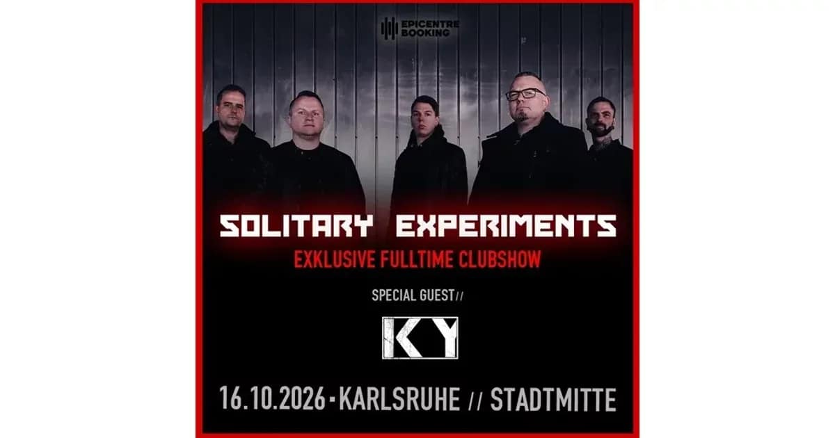 Solitary Experiments - Exklusive Fulltime Clubshow / Special Guest: KY event image