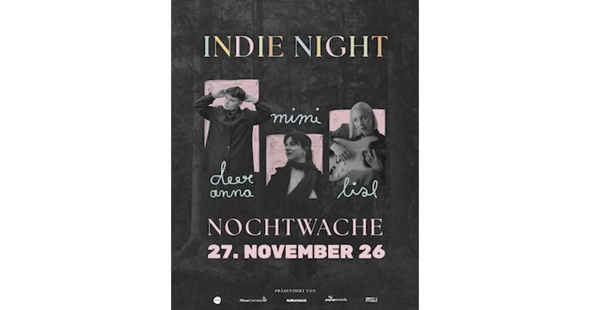 INDIE NIGHT w/Deer Anna, Mimi & Lisl - Indie-Night event image
