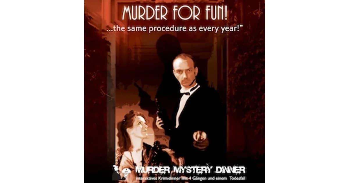Krimi Murder Mystery Dinner – Murder For Fun - Interaktives Krimidinner mit 4 Gängen und einem Todesfall event image