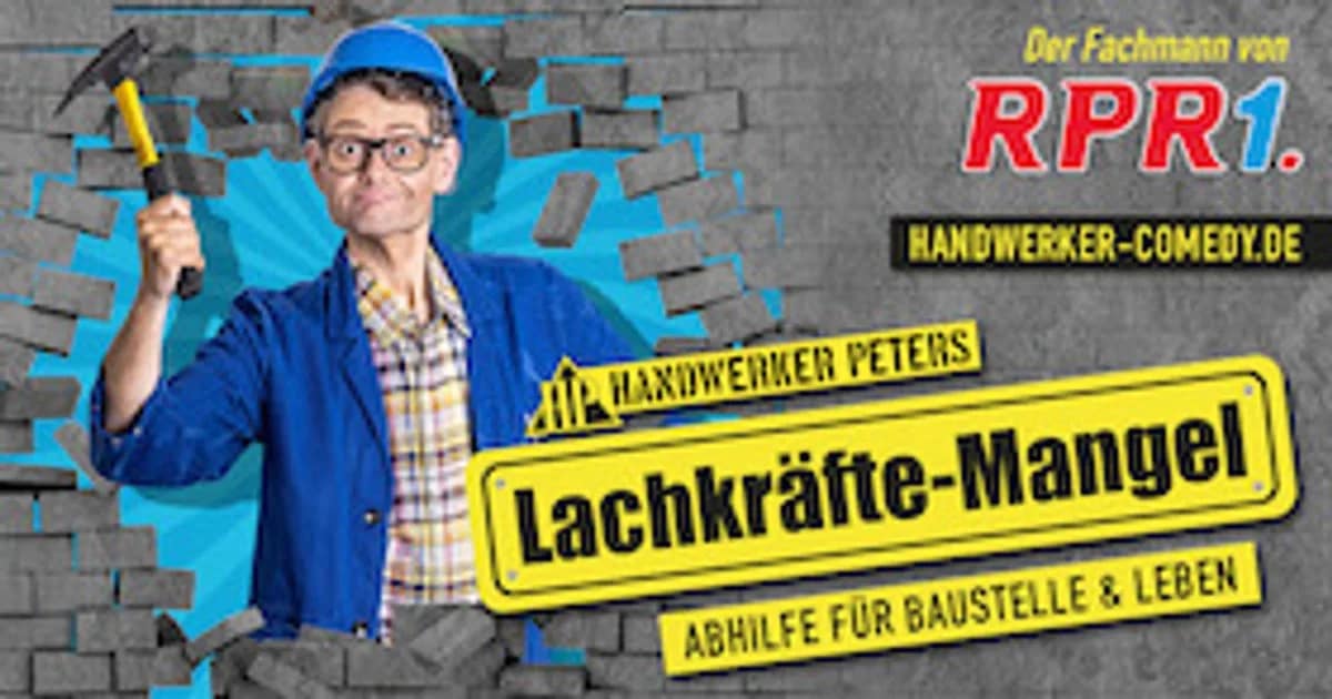 Kleinkunst und Kabarett - Lachkräfte-Mangel - Handwerker Peters event image