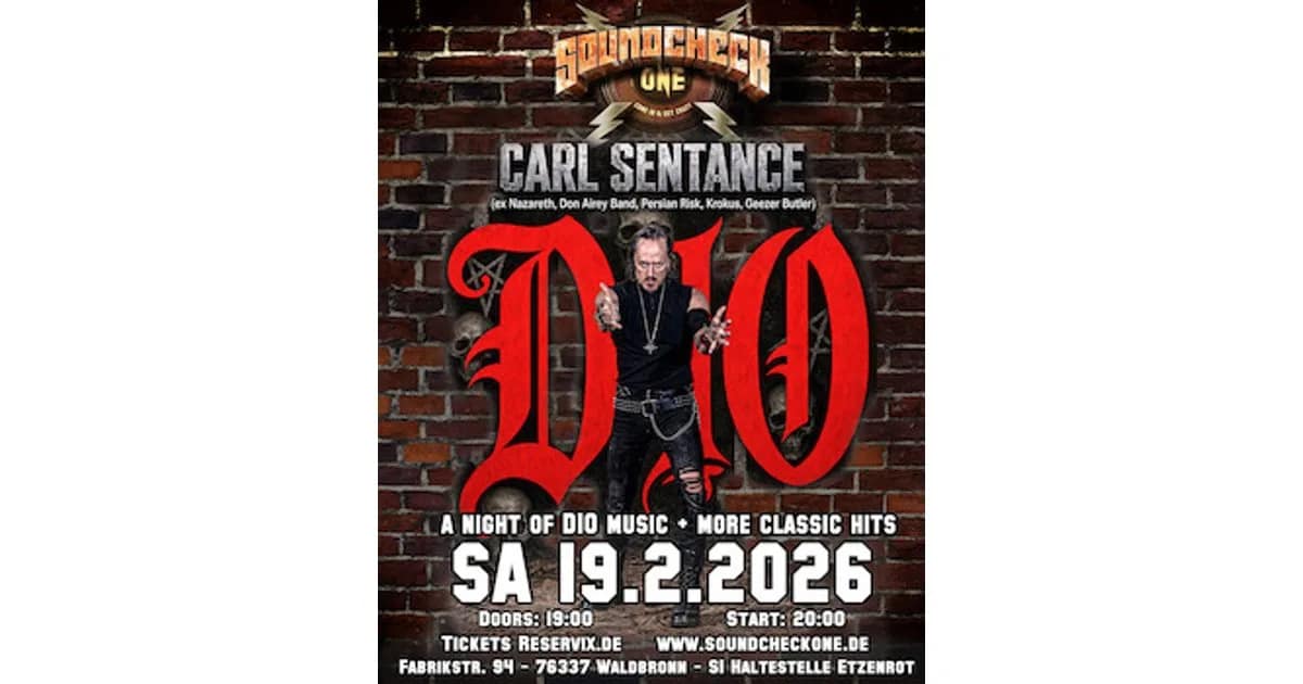 CARL SENTANCE – A Night of Dio & Rock Classics - (ex-) Nazareth Sänger performt DIO & weitere Klassiker event image