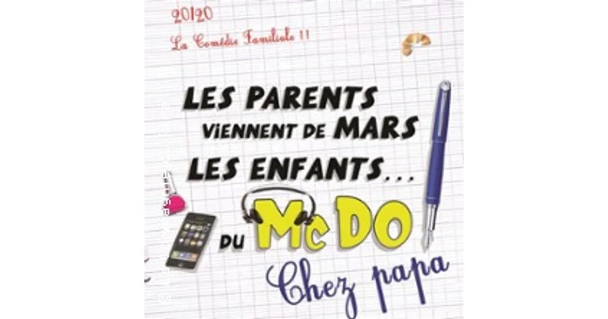 Les Parents Viennent de Mars...Les Enfants du McDo, Chez Papa event image