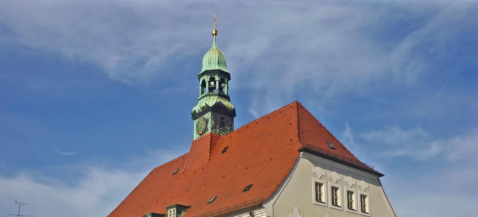 Finsterwalde town hall on the market square