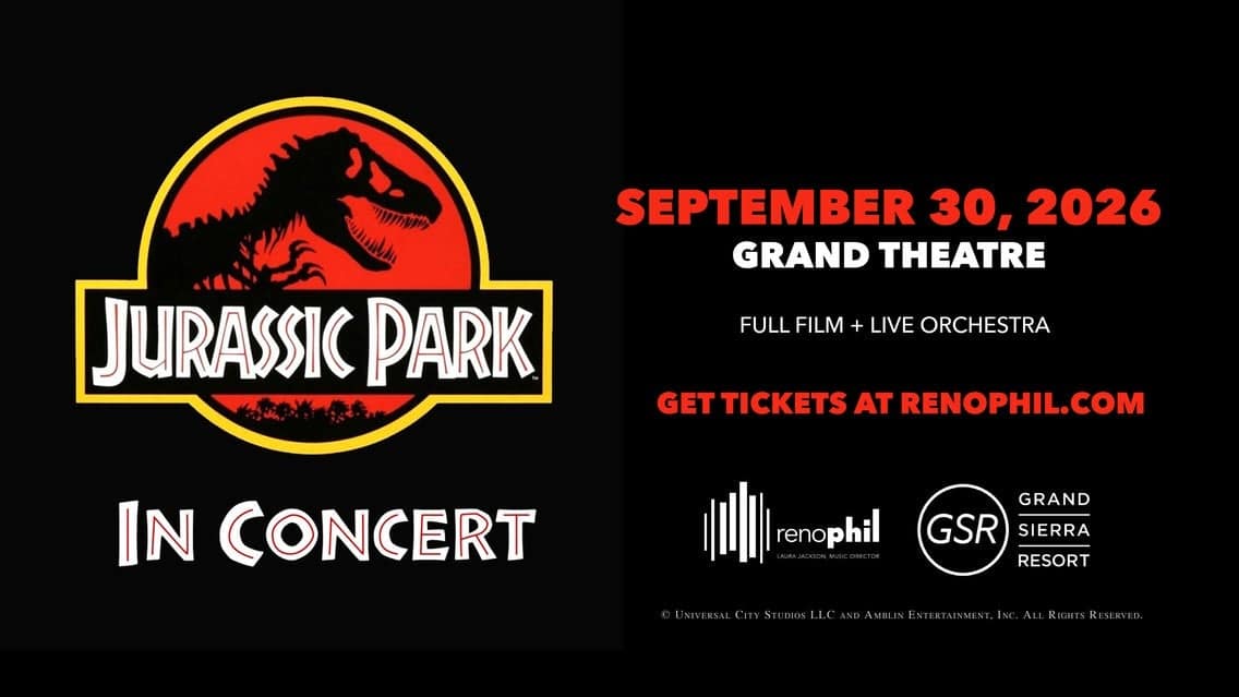 Jurassic Park In Concert With The Reno Philharmonic event image