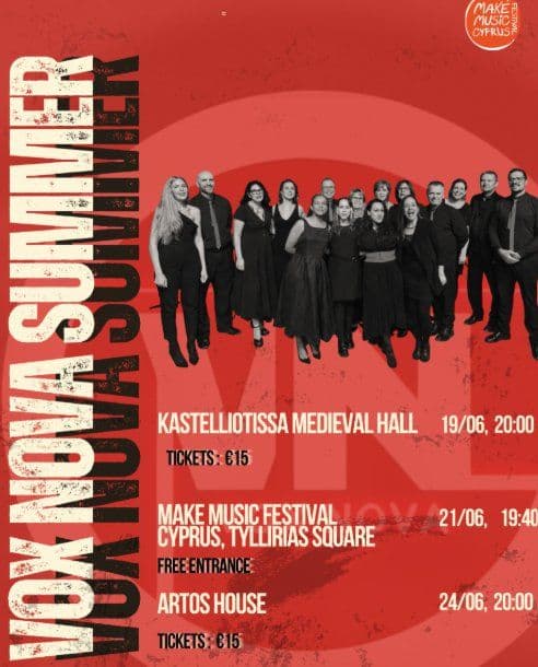 Vox Nova Summer Concert Series: Three Live Performances in Nicosia event image