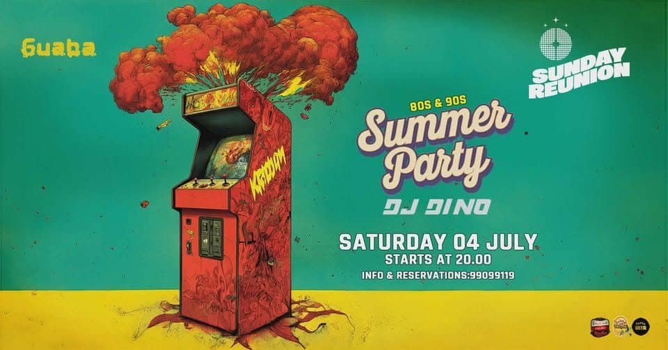 Summer 80s & 90s Party: Retro Night at Guaba Beach Bar event image