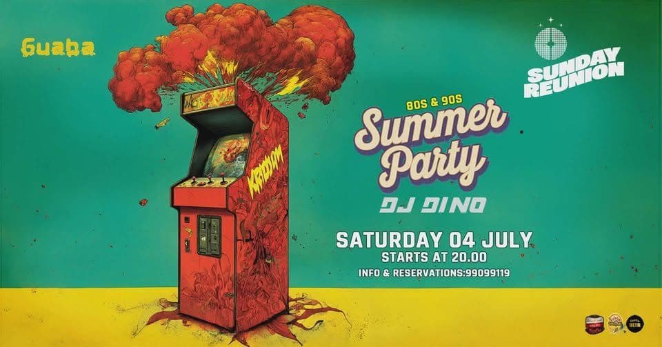 Summer 80s & 90s Party: Retro Night at Guaba Beach Bar event image