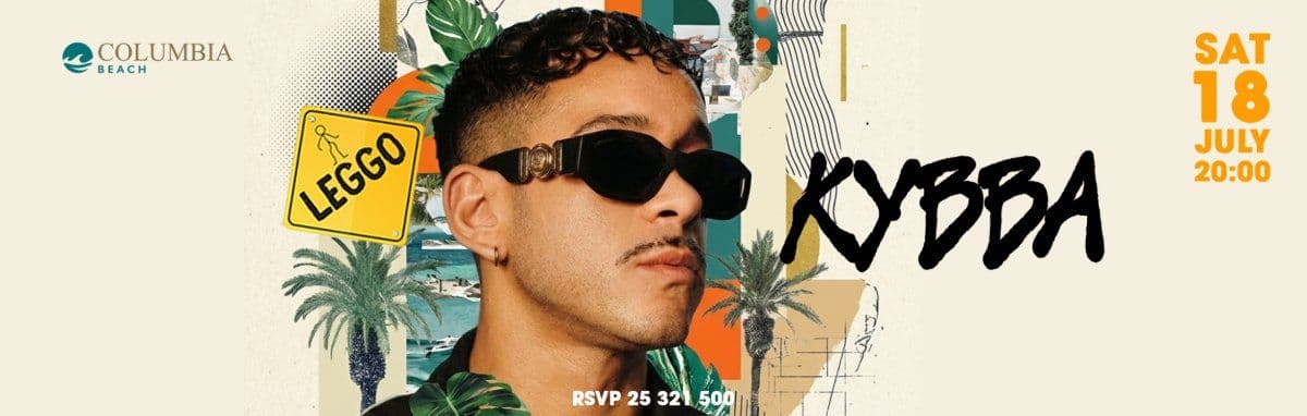 Kybba: Live DJ Set at Columbia Beach in Limassol event image
