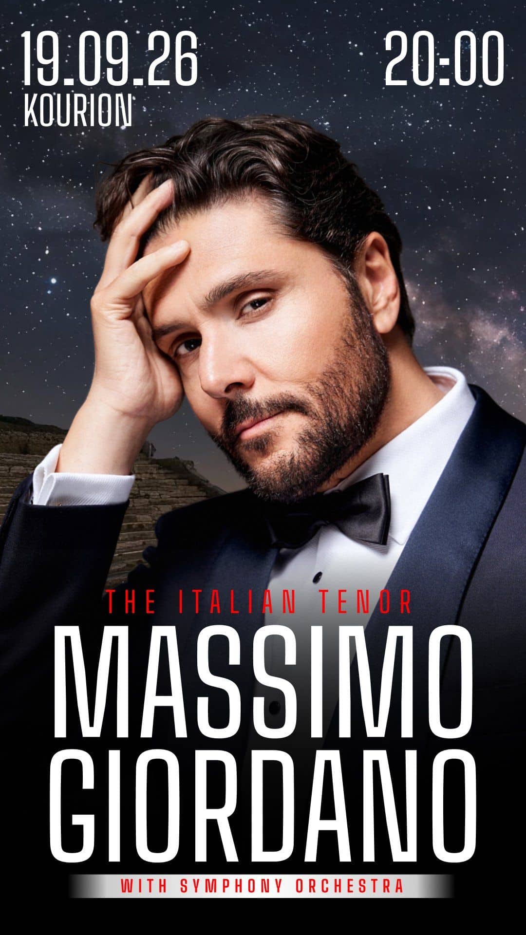 Massimo Giordano Live in Cyprus: Ancient Kourion Concert event image