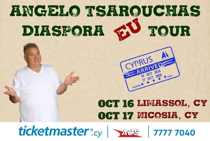 Angelo Tsarouchas: Diaspora Tour Live in Limassol & Nicosia event image