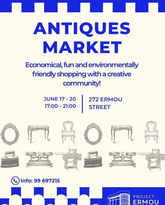 Antiques Market: Vintage Finds at Project Ermou 272 in Nicosia event image