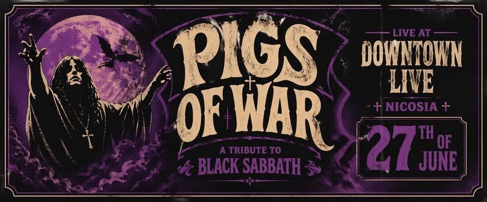 Pigs of War: Black Sabbath Tribute Concert in Nicosia event image