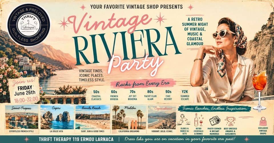 Vintage Riviera Party: Retro Summer Shopping in Larnaca event image