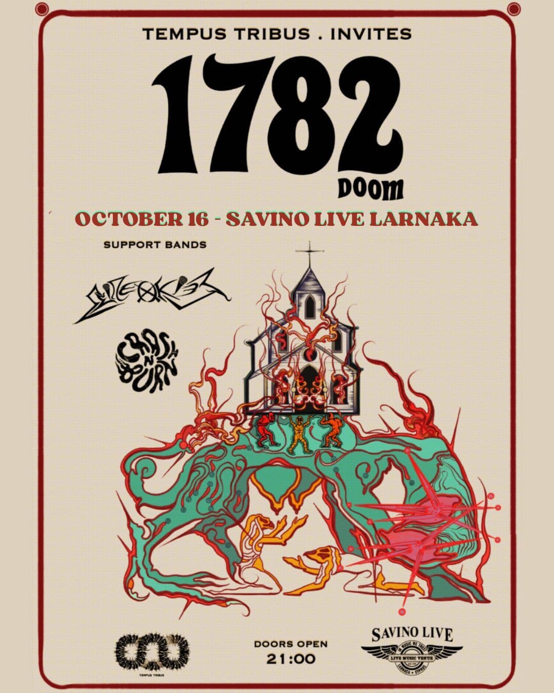 1782 DOOM: Crash N Burn at Savino Live event image