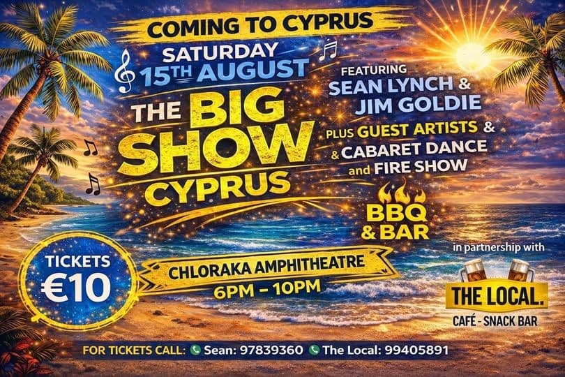The Big Show Cyprus: Live Entertainment Night in Paphos 2026 event image