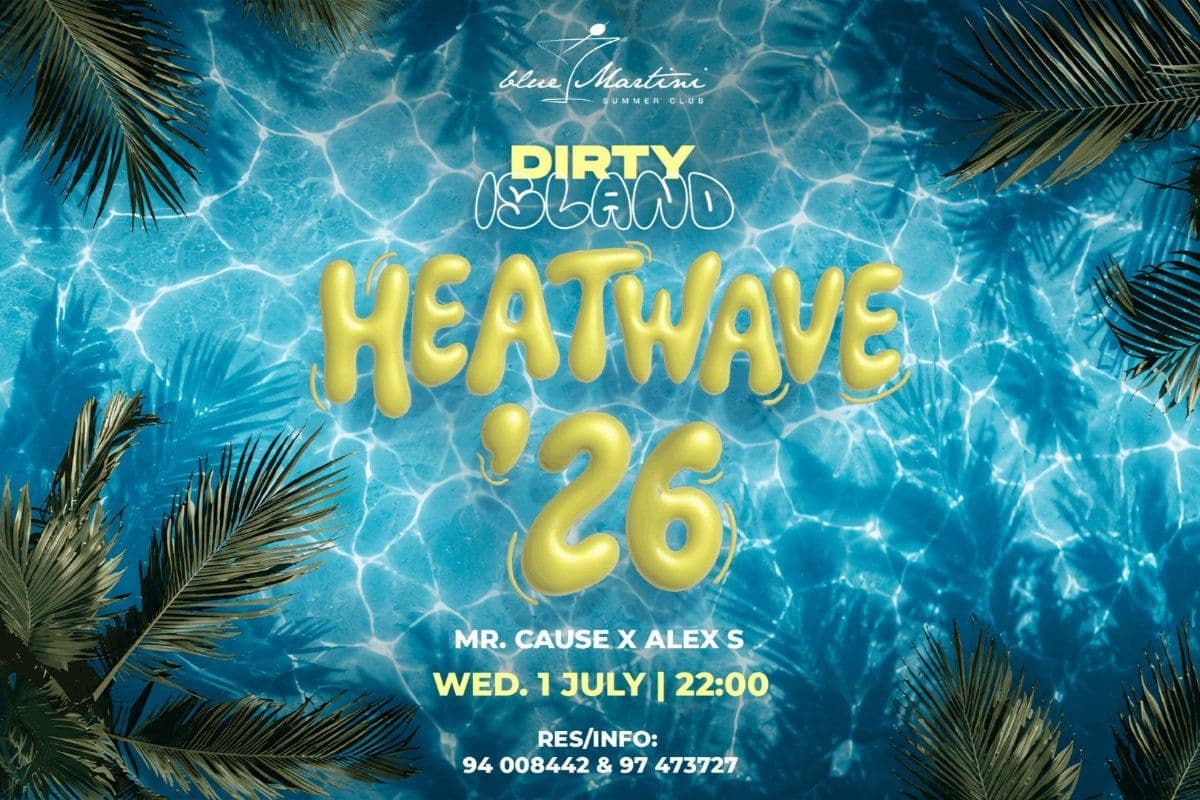 Heatwave 26: Summer Beach Party at Blue Martini in Larnaca event image