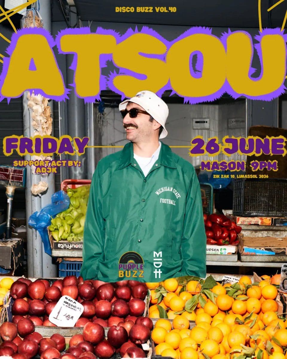 Disco Buzz Vol.40: Afro House Night with Atsou in Limassol event image
