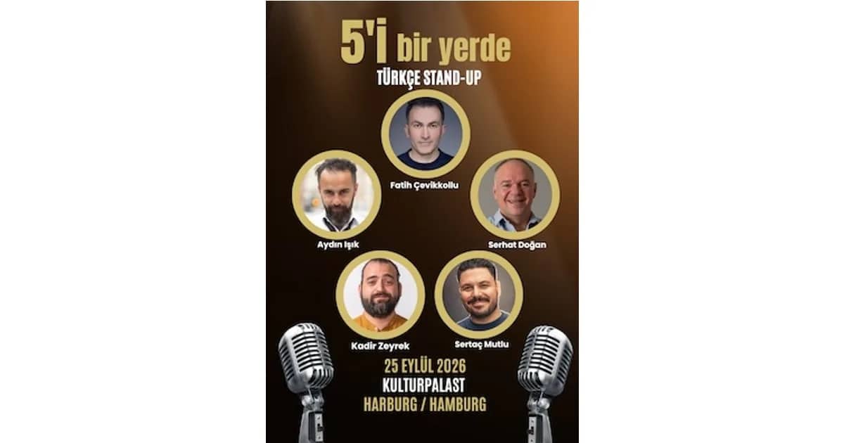 Kabarett/Comedy Harburg - 5’i Bir Yerde Stand-Up Comedy auf Türkisch event poster