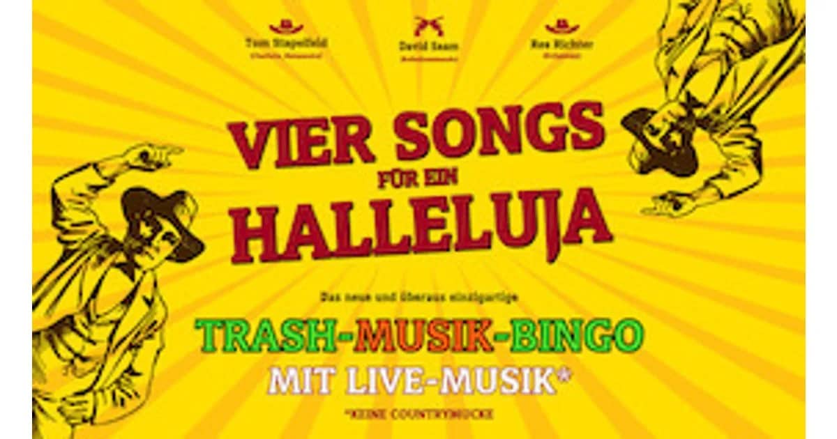 4 Songs für ein Halleluja event poster