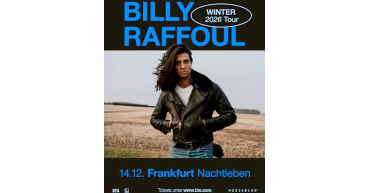 Billy Raffoul - Winter 2026 Tour