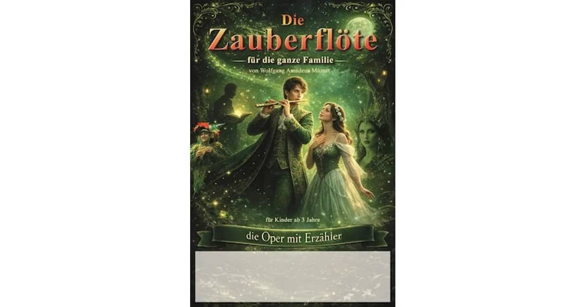 Zauberflöte - für die ganze Familie - mit Erzähler event poster