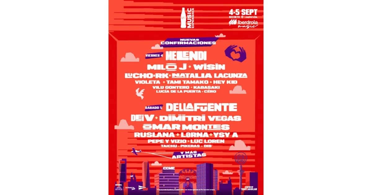 Festival Coca-Cola Music Experience 2026 event poster