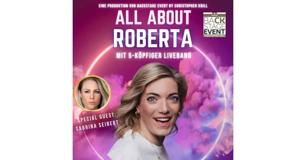 All About Roberta - Special Guest: Sabrina Seibert - Special Guest: Sabrina Seibert event poster