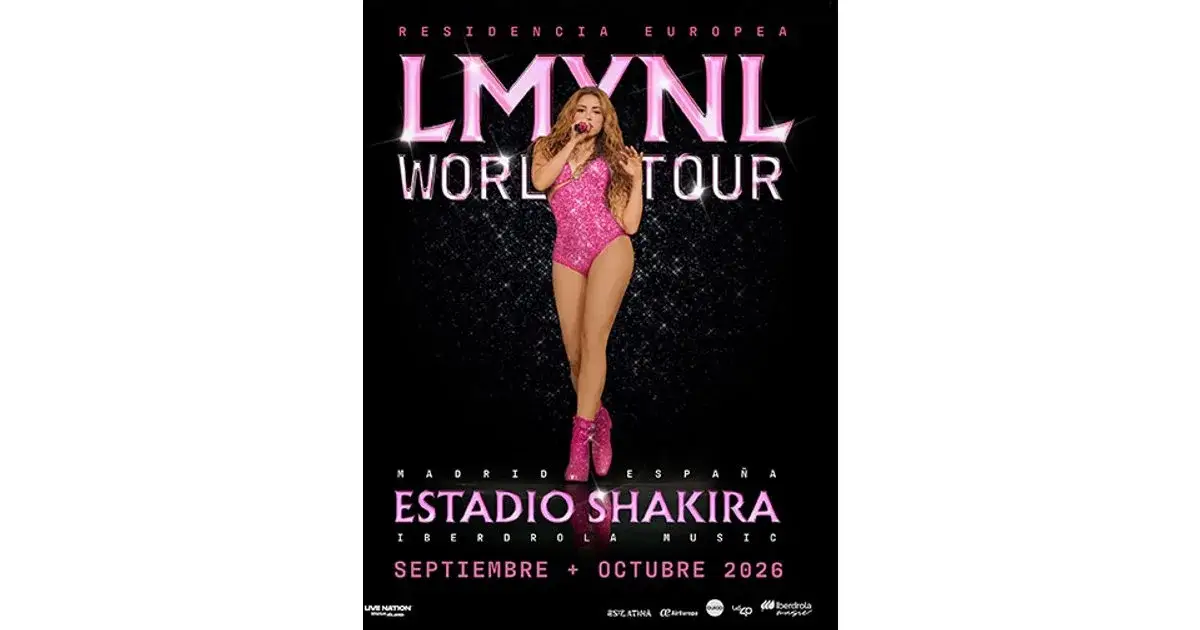 Shakira-Las Mujeres Ya No LLoran-Residencia Europea event poster