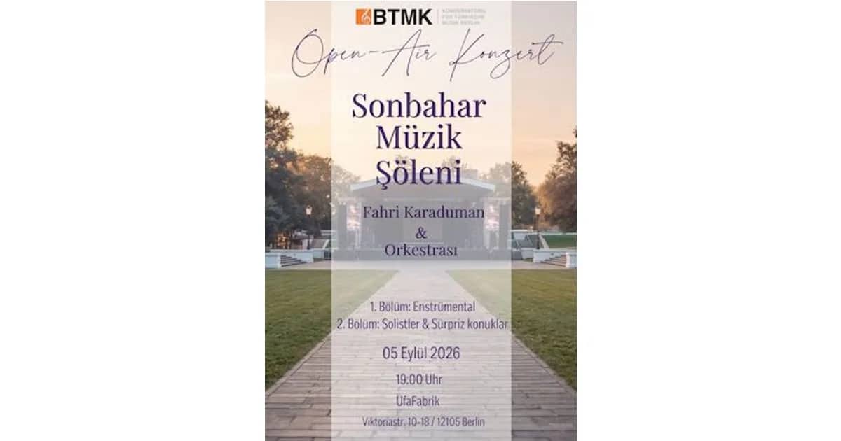 BTMK Konservatorium für türkische Musik Berlin - Sonbahar Müzik Şöleni event poster
