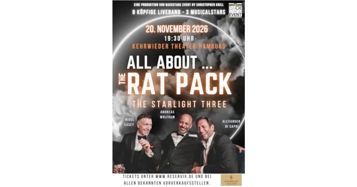 All About - The Rat Pack - The Starlight Three - mit Alexander di Capri, Nigel Casey, Andreas Wolfram