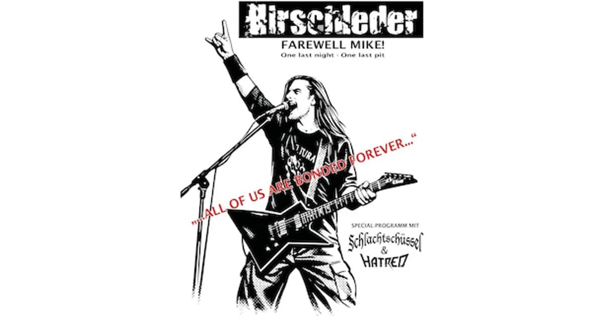 Hirschleder - Farewell Mike event poster