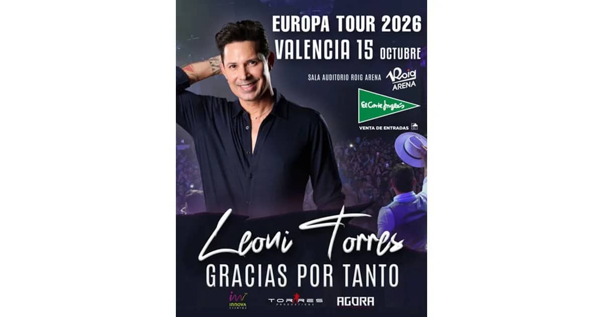 Leoni Torres - Gracias por Tanto 2026 event poster