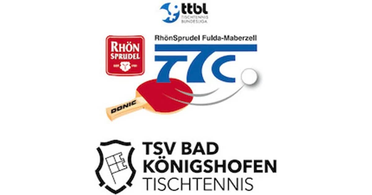 TTC RhönSprudel Fulda-Maberzell - alle Heimspiele 2026/27 - TTC RhönSprudel Fulda-Maberzell - TSV Bad Königshofen
